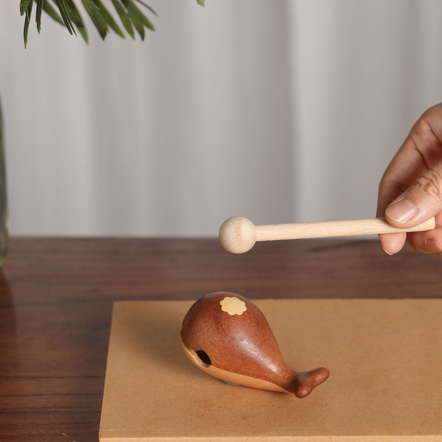 Macassar Ebony Whale Meditation Striker