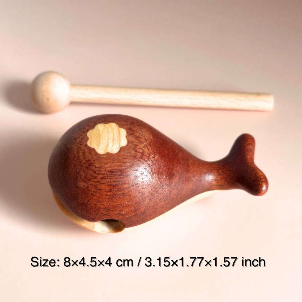 Macassar Ebony Whale Meditation Striker
